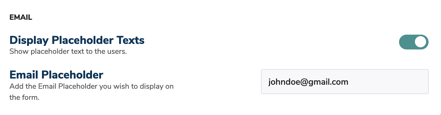 Forms Email Field Forms Email Field