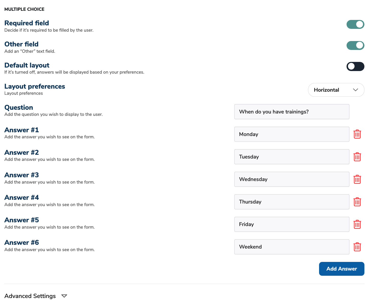 Forms Multiple Choice Block Forms Multiple Choice Block