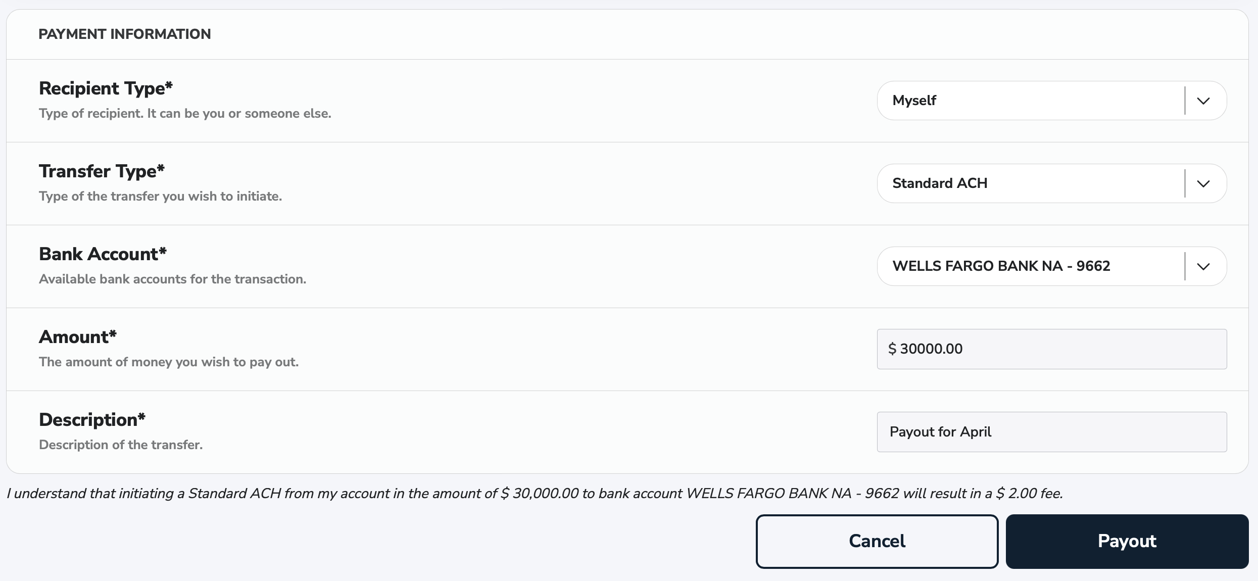 Wallet Standard ACH Wallet Standard ACH